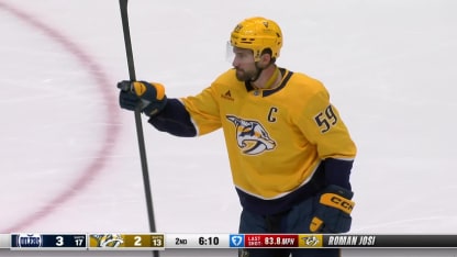 EDM@NSH: Josi scores goal against Tristan Jarry