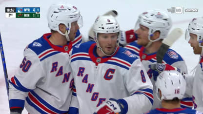 NYR@MIN: Trocheck scores goal against Filip Gustavsson