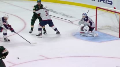 CBJ@MIN: Eriksson Ek scores goal against Elvis Merzlikins