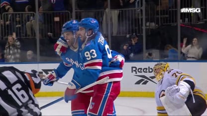 BOS@NYR: Robertson scores goal against Joonas Korpisalo