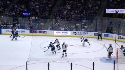 CBJ@TBL: Fabbro scores empty-net goal
