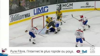 MTL@VGK: Montembeault effectue un bel arrêt contre Noah Hanifin