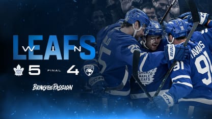 MAPLE LEAFS POSTGAME NOTES, MAY 5 vs. FLORIDA, ROUND 2, GAME 1