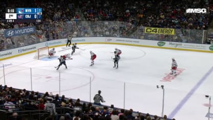 NYR@CBJ: Shesterkin with a great save against Sean Monahan