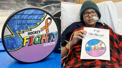 will vonder haar designs puck for hockey fights cancer game