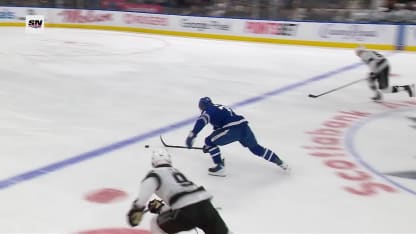 LAK@TOR: McMann scores goal against Darcy Kuemper