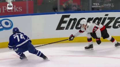 OTT@TOR: Gaudette marque un but contre Anthony Stolarz