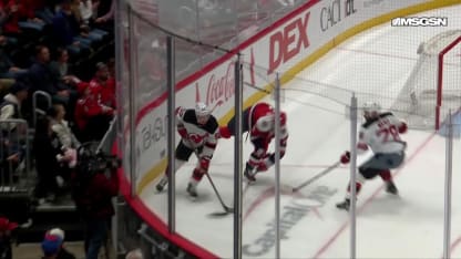 NJD@WSH: Hughes scores goal against Logan Thompson