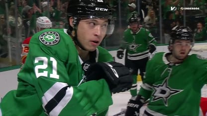 CGY@DAL: Robertson scores goal against Devin Cooley