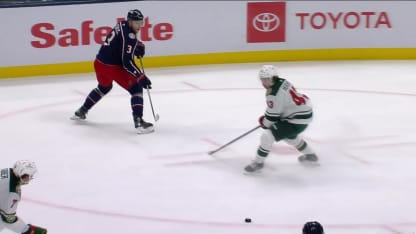 MIN@CBJ: Werenski scores goal against Jesper Wallstedt