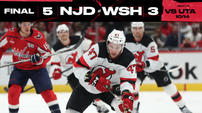 DEVILS AT CAPITALS 10/12/24 GAME STORY