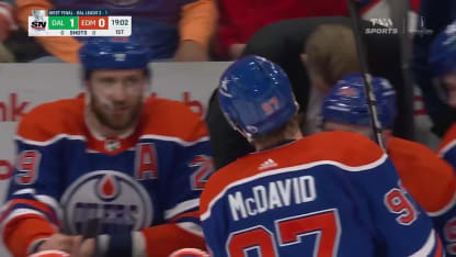 DAL@EDM: Johnston scores goal against Stuart Skinner