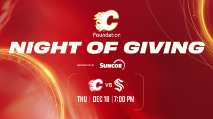 Kraken vs Flames Flames Foundation Night of Giving
