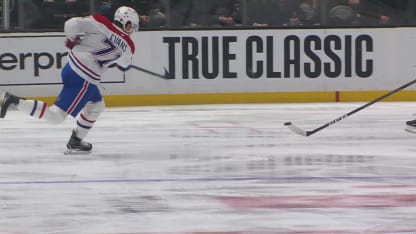 Evans hammers slap shot