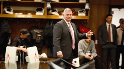 Coach Keefe Addresses Team After OT Win vs. Ottawa
