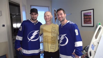 Bolts visit Moffitt Cancer Center