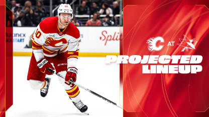 Projected Lineup - Flames @ Sharks - 16.12.25
