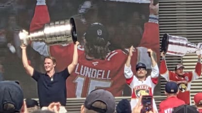 Florida Panthers Anton Lundell brings Stanley Cup to Finland amusement park