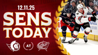Sens Today: Back on the Road and Ready to Face CBJ