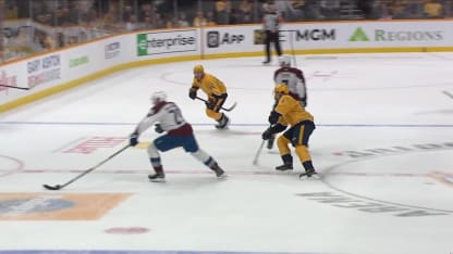 COL@NSH: Forsberg scores empty-net goal