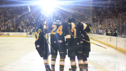 Colorado Eagles celebrate Game 2 Kelly Cup Finals May 28, 2017