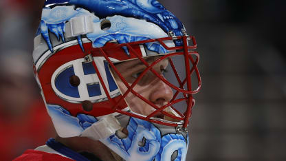 Goaltender Jakub Dobes #75 of the Montreal Canadiens looks on during second period action against the Florida Panthers at the Amerant Bank Arena on December 28, 2024 in Sunrise, Florida. (Photo by Joel Auerbach/Getty Images)