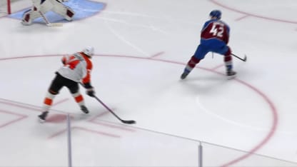 PHI@COL: Tippett scores goal against Mackenzie Blackwood