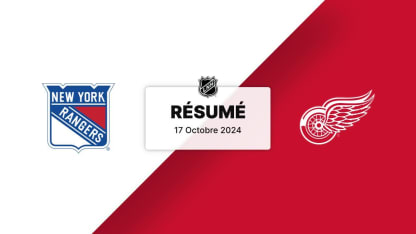 NYR @ DET | Résumé 17/10/24