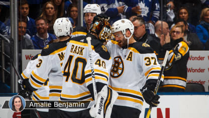 Bruins celebrate Game 6 win Benjamin