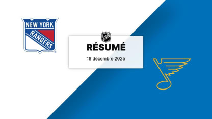 NYR vs STL | Résumé | 18/12/2025