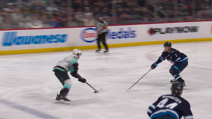 SEA@WPG: McCann scores goal against Connor Hellebuyck