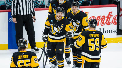 Crosby y Jarry guían a los Penguins y acaban racha del Kraken