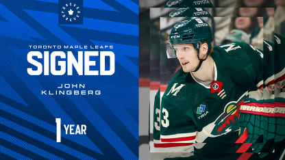 Maple Leafs Sign Defenceman John Klingberg to One-year Contract
