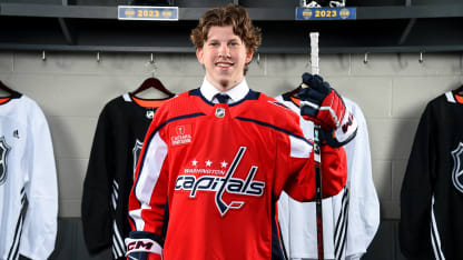 Washington Capitals prospect Andrew Cristall climbed ranks with Connor Bedard