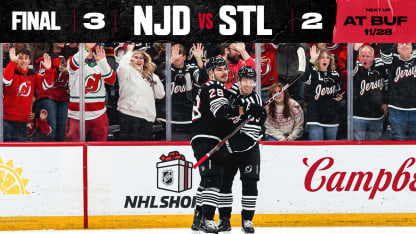 DEVILS VS BLUES 11/26/25 GAME STORY