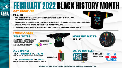 Sharks to Celebrate Black History Throughout February
