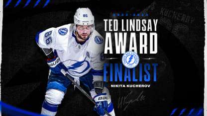 Nikita Kucherov nominated for the 2023-24 Ted Lindsay Award