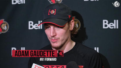 Adam Gaudette Postgame Media vs MTL