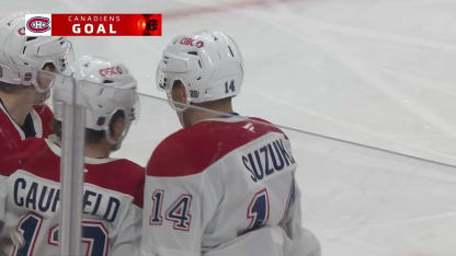MTL@CAR: Suzuki scores goal against Frederik Andersen