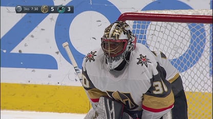 Subban's sliding pad save