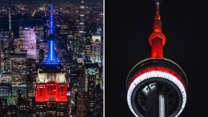 4 Nations L'Empire State Building et la tour CN affichent leurs couleurs