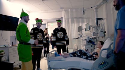 Bruins Visit Hospitals for Annual Toy Delivery