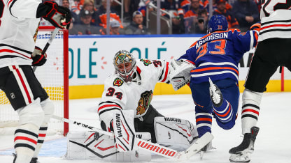 Chicago Blackhawks Goalie Petr Mrazek (34)