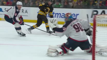 CBJ@BOS: Kuraly scores goal against Elvis Merzlikins