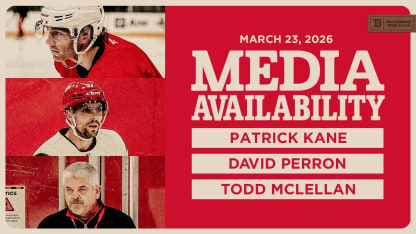 Patrick Kane, David Perron, Todd McLellan Media | Mar. 23, 2026  