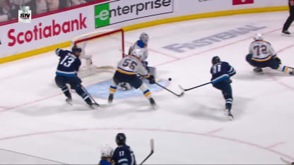 STL@WPG: Perfetti scores goal against Jordan Binnington