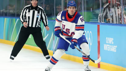 Jack Hughes talks playing for gold in 1st Olympics