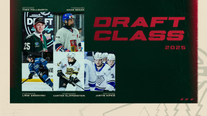 MINNESOTA WILD SELECTS FIVE PLAYERS IN THE 2025 NHL DRAFT 062825