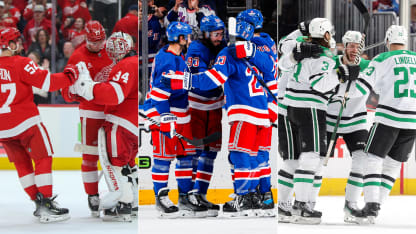 Detroit, Nueva York y Dallas se lucieron en jornada dominical de la NHL