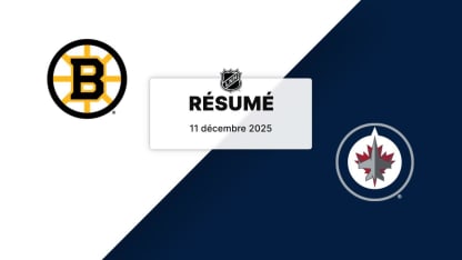BOS vs WPG | Résumé | 11/12/2025